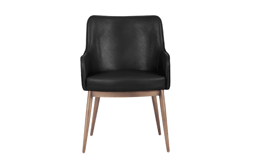Franklin Dining Armchair black front
