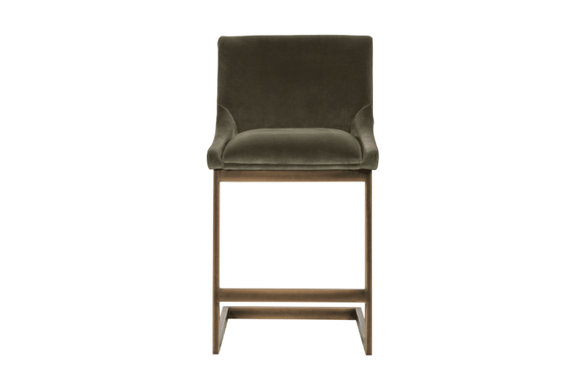 Holly Cantilever Counterstool green front