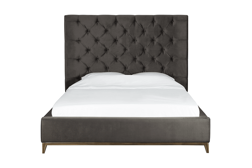 Miriam King Bed Pebble front
