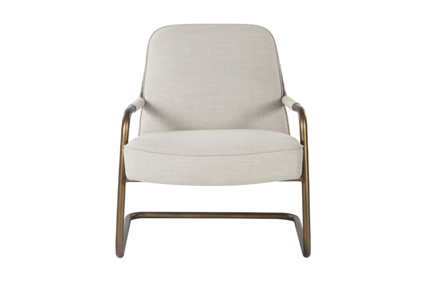 Paulo Lounge Chair Beige front