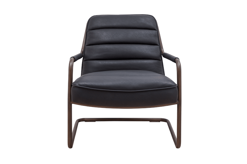 Porto Lounge Chair Black front