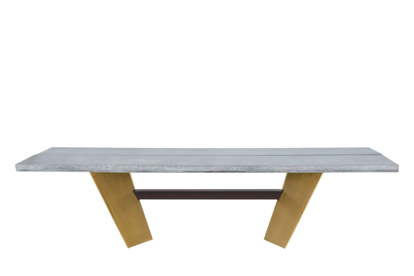 Bridge Concrete Dining Table front