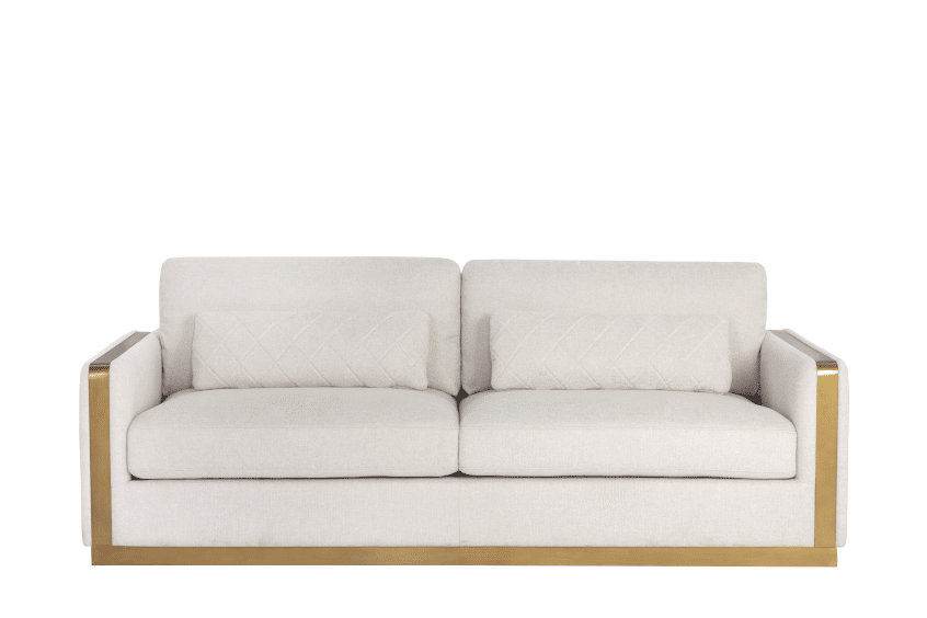 Lean Sofa Oatmeal front
