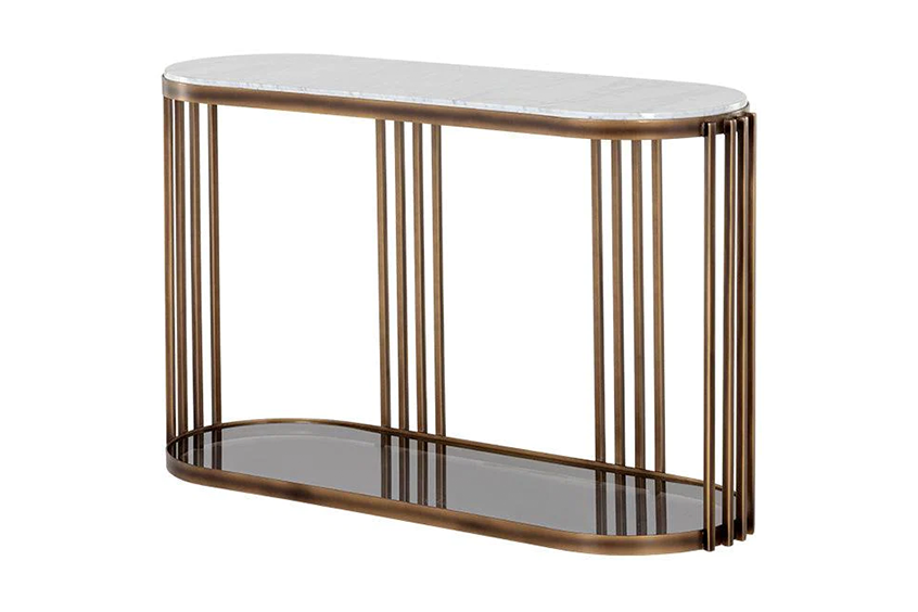 Naxos Console Table 45 degrees left side