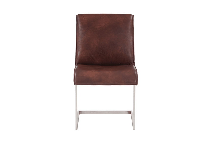 Draper Cantilever Dining Chair Cognac front