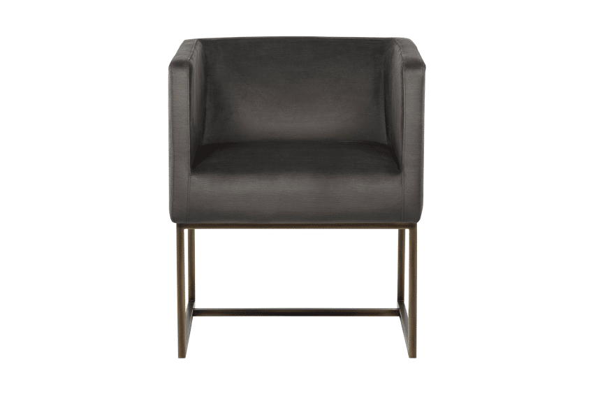 Kwan Cantilever Armchair Pebble front