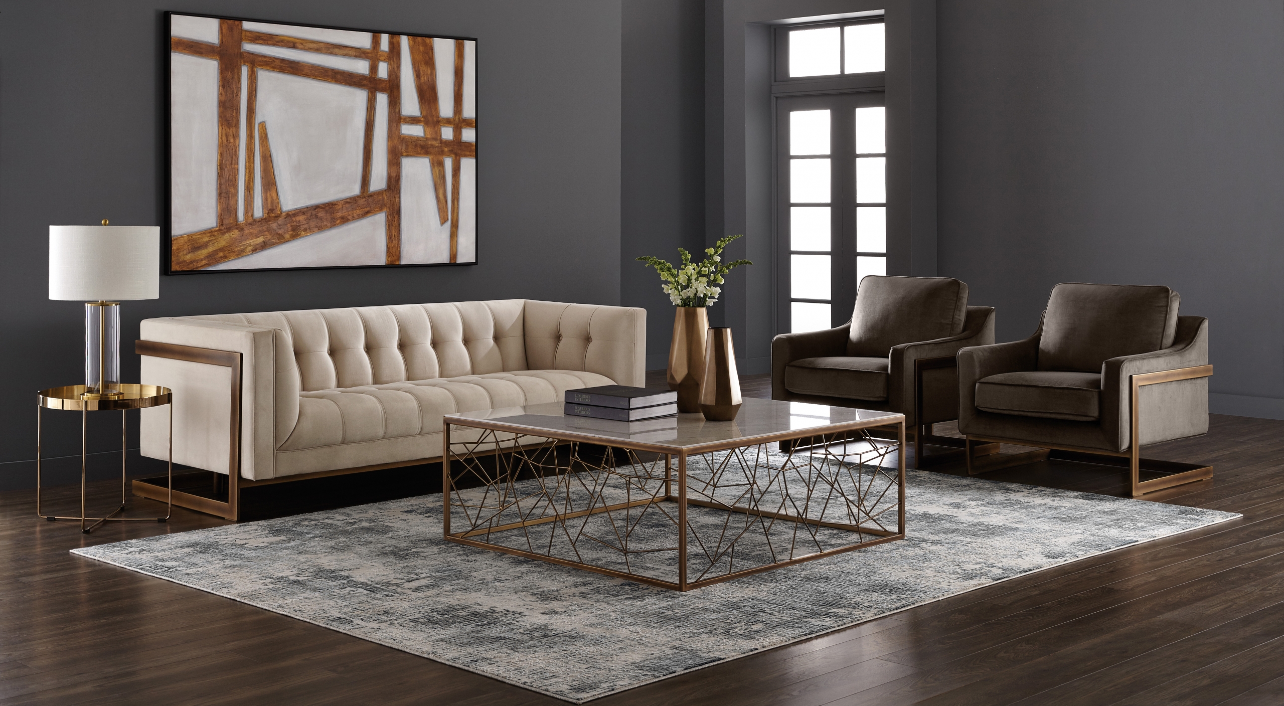 Donata Lifestyle living room setting displaying a variety of pieces
