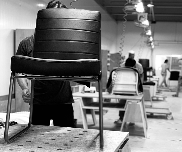 Donata Lifestyle production line chair upholstery